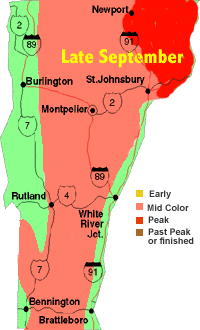Foliage Chart New England